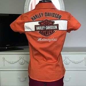 Beautiful Vintage Harley Davidson Top.